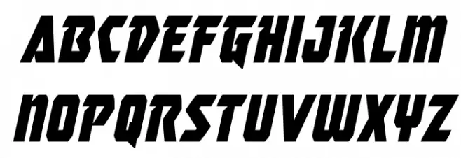 Master Breaker Condensed Ital 字体 小写