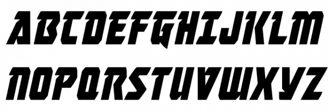 Master Breaker Condensed Italic خط أحرف كبيرة
