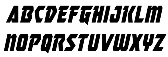 Master Breaker Condensed Italic 字体 小写