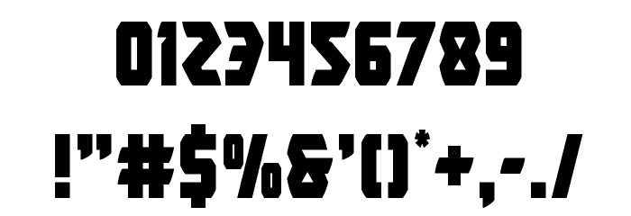 Master Breaker Condensed Font OTHER CHARS