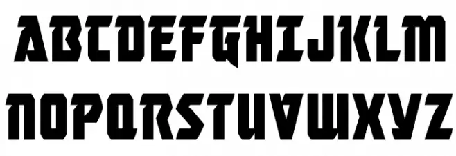 Master Breaker Condensed Caratteri MAIUSCOLE