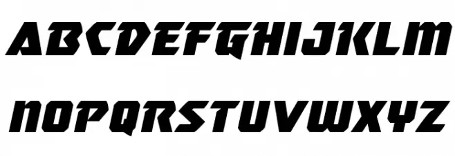 Master Breaker Expanded Italic Schriftart Kleinbuchstaben