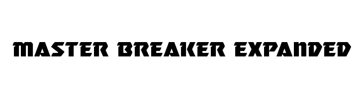 Master Breaker Expanded Шрифта