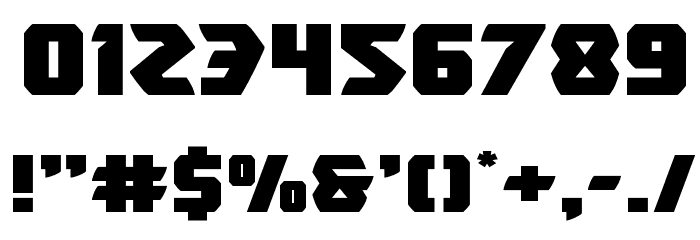 Expanded font