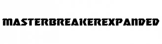 Master Breaker Expanded  नि: शुल्क फ़ॉन्ट्स डाउनलोड