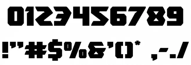 Master Breaker Expanded Font OTHER CHARS