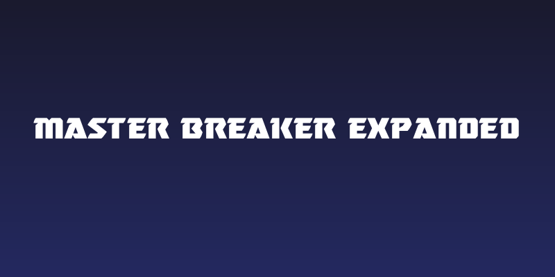 Master Breaker Expanded Social Header