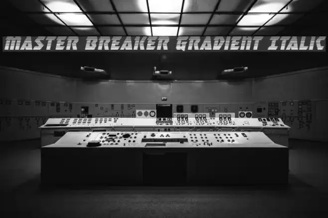 Master Breaker Gradient Italic Example 2