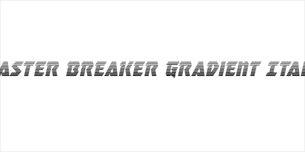 Master Breaker Gradient Italic Logo