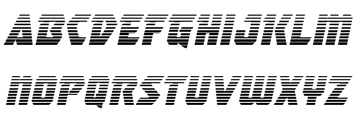 Master Breaker Gradient Italic Font LOWERCASE
