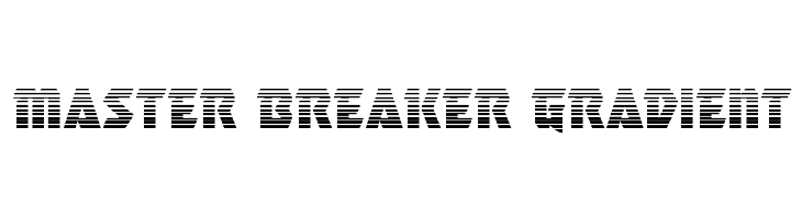 Master Breaker Gradient  Free Fonts Download
