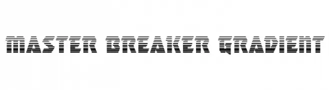 Master Breaker Gradient  免费字体下载