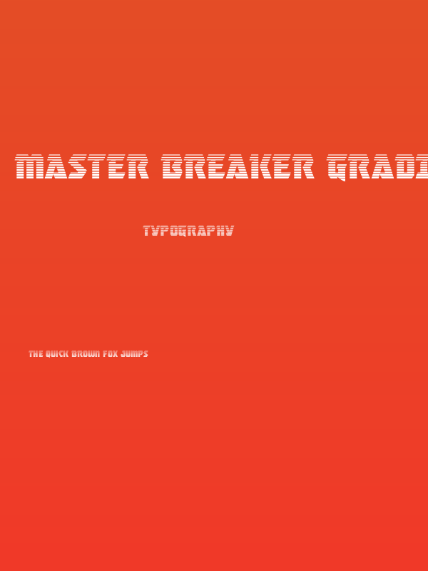 Master Breaker Gradient Poster