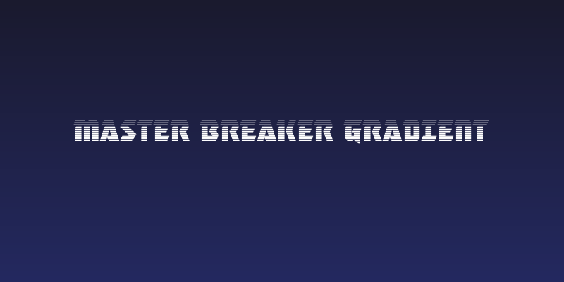 Master Breaker Gradient Social Header