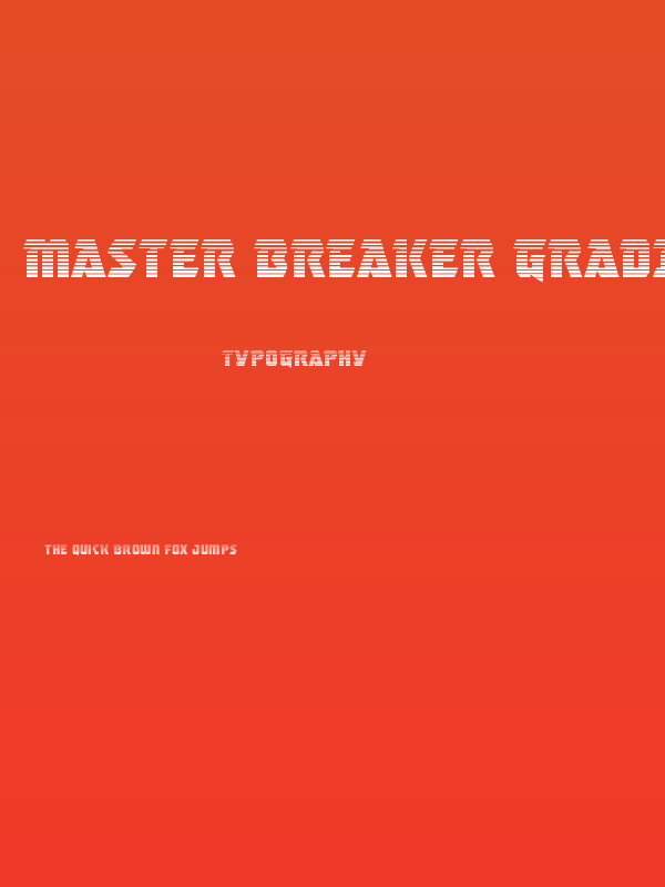 Master Breaker Gradient Poster