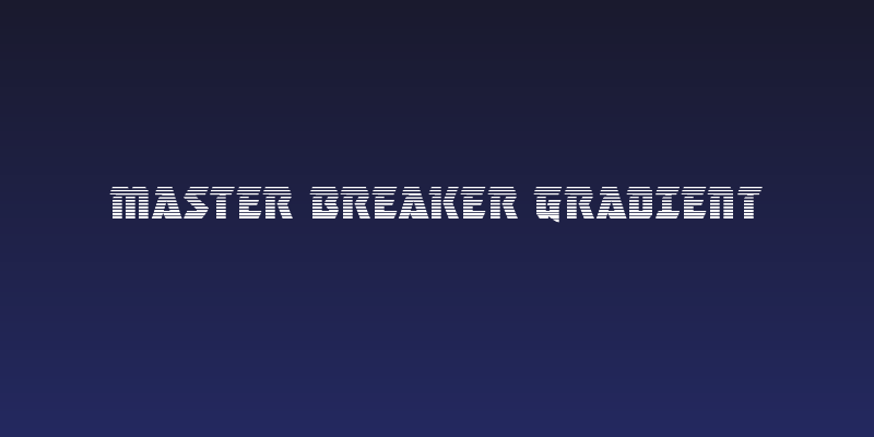 Master Breaker Gradient Social Header