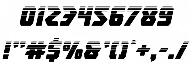 Master Breaker Halftone Italic Font OTHER CHARS