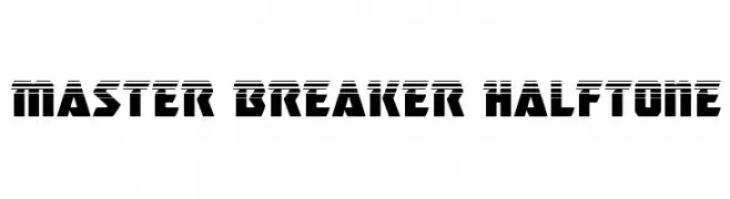 Master Breaker Halftone  Fuentes Gratis Descargar
