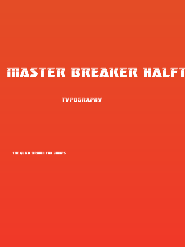 Master Breaker Halftone Poster