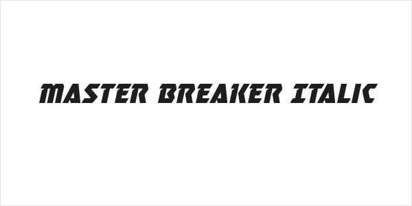 Master Breaker Italic Logo