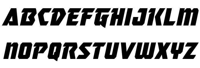 Master Breaker Italic Font LOWERCASE
