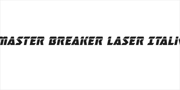 Master Breaker Laser Italic Logo