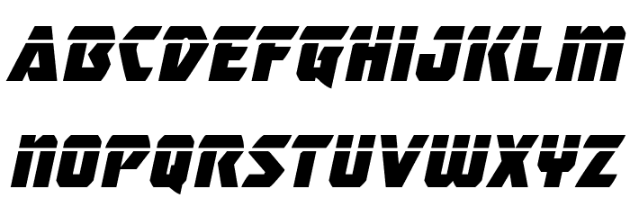 Master Breaker Laser Italic Font LOWERCASE