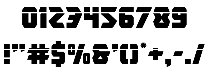 Master Breaker Laser Font OTHER CHARS