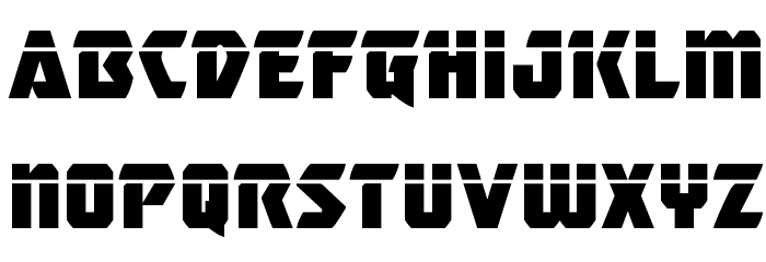 Master Breaker Laser Font LOWERCASE