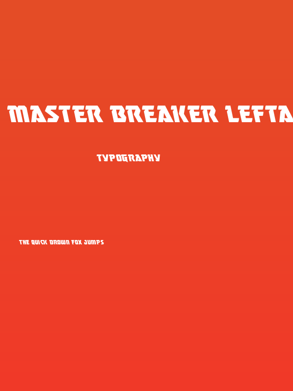 Master Breaker Leftalic Poster