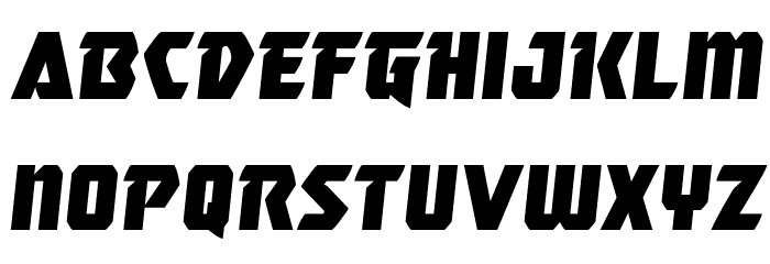 Master Breaker Semi-Italic Font LOWERCASE