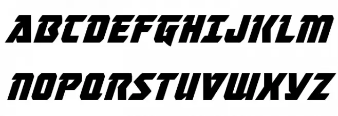 Master Breaker Super-Italic Fonte MAIÚSCULAS