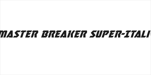 Master Breaker Super-Italic Logo