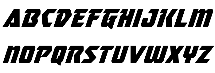 Master Breaker Super-Italic Caratteri MINUSCOLO