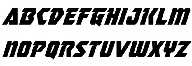 Master Breaker Super-Italic Caratteri MINUSCOLO