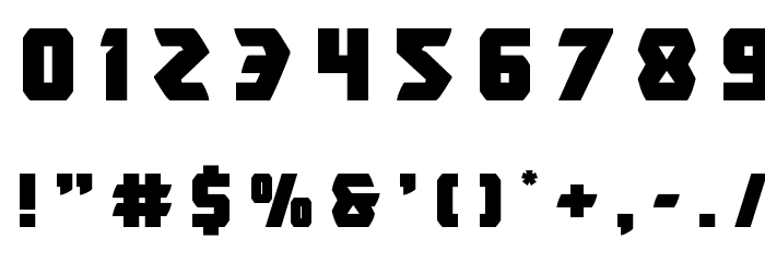 Master Breaker Title Font OTHER CHARS