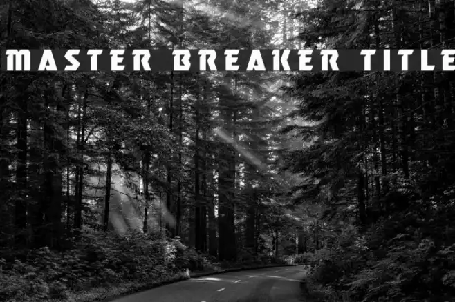 Master Breaker Title Example 1