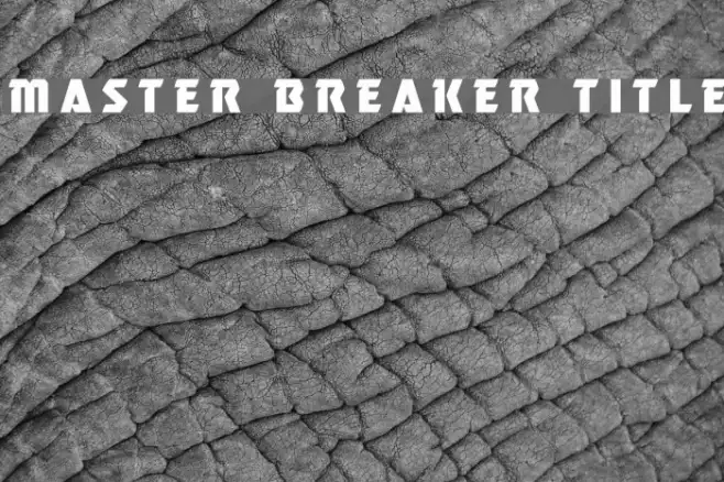 Master Breaker Title Example 2