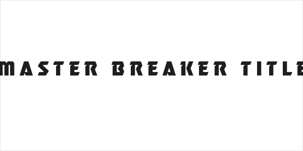 Master Breaker Title Logo
