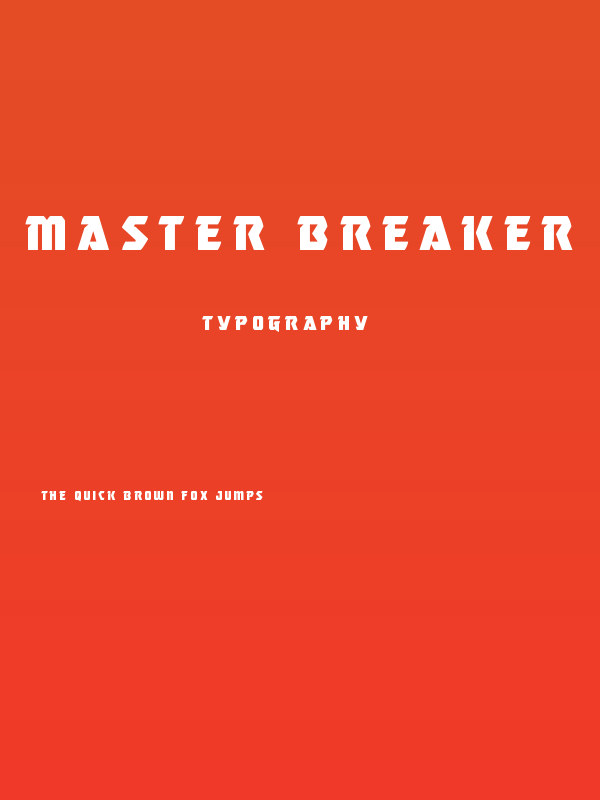 Master Breaker Title Poster