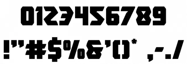 Master Breaker Font OTHER CHARS
