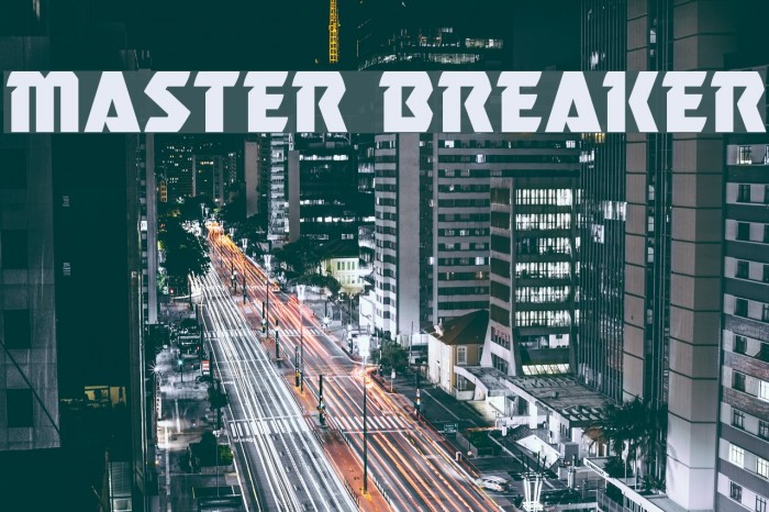 Master Breaker Font examples