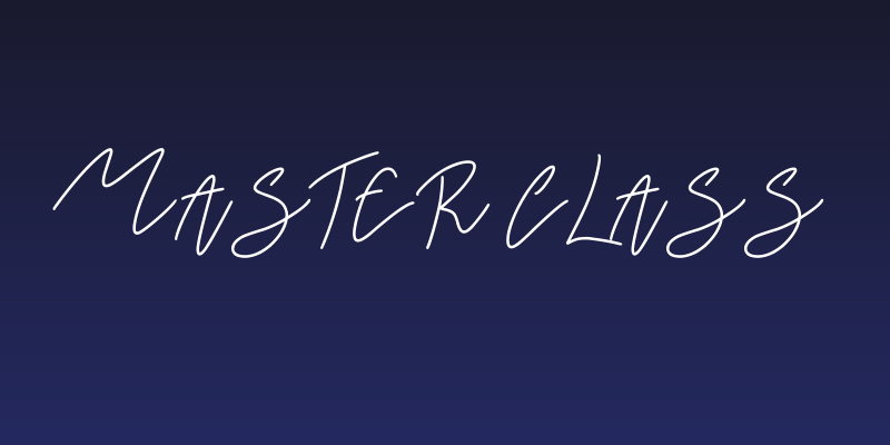 Master Class Social Header