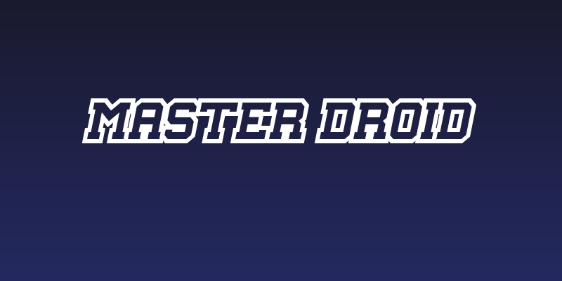 Master Droid Social Header