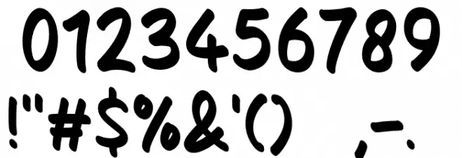 Master Flash Font OTHER CHARS