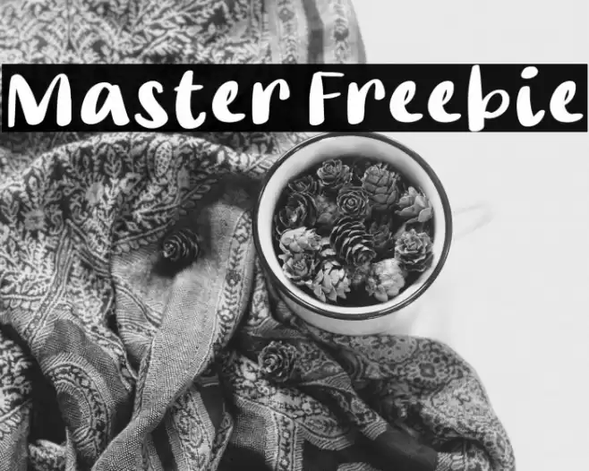 Master Freebie Font examples