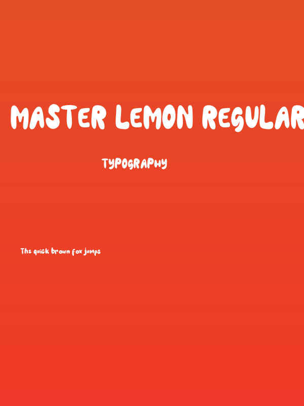 Master Lemon Regular Poster