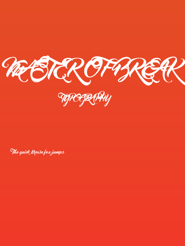 Master Of Break Poster