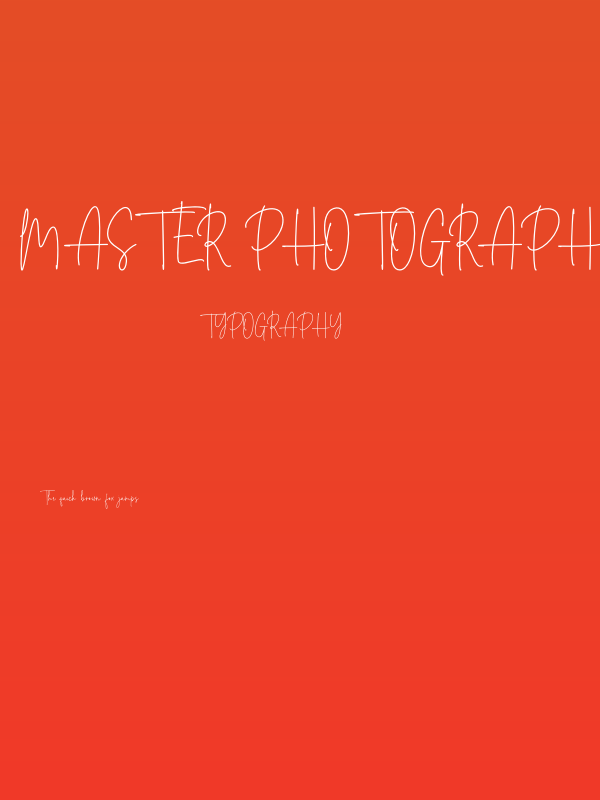 Master Photograph Poster
