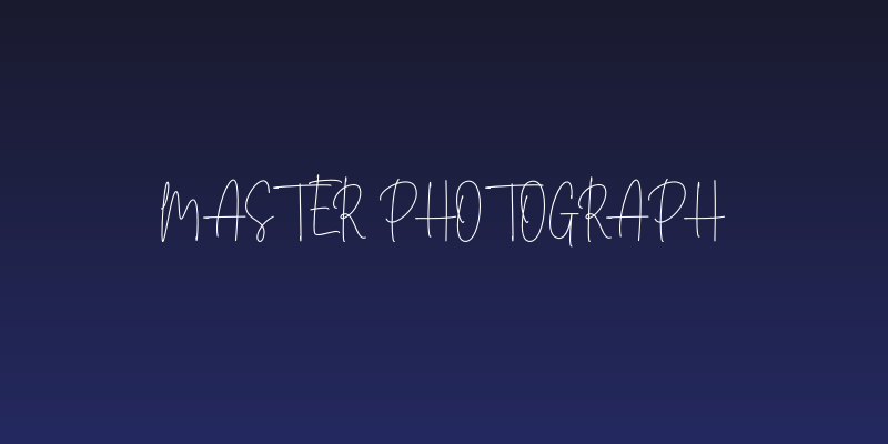 Master Photograph Social Header